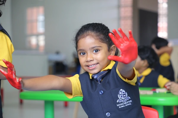 Students working on Arts and Painting at Manchester Global School